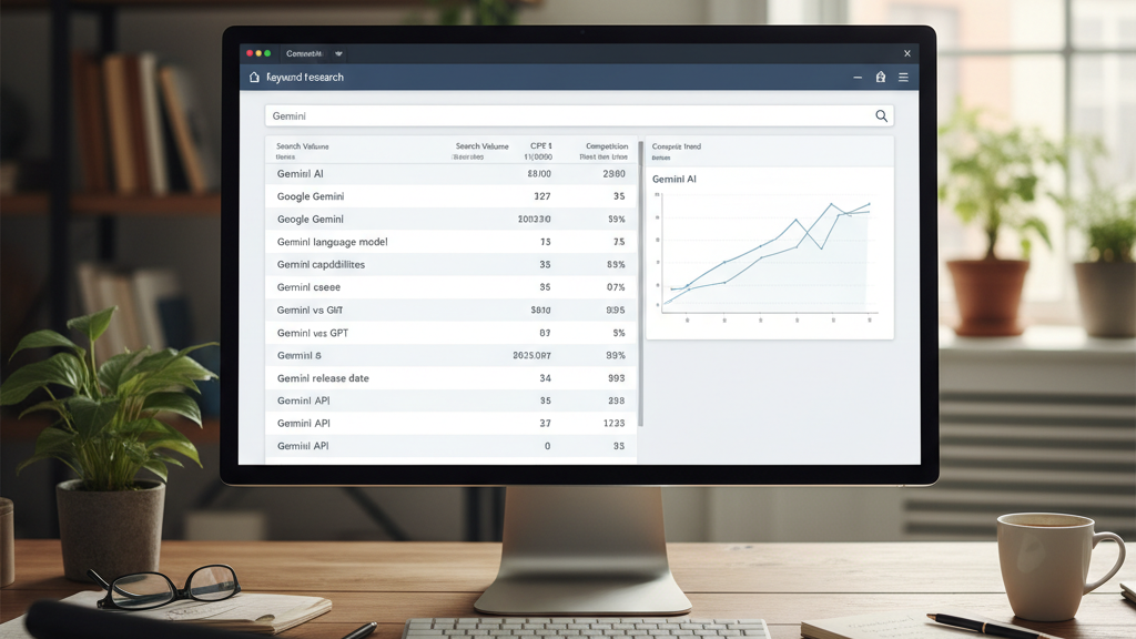 Investigación de palabras clave para Gemini