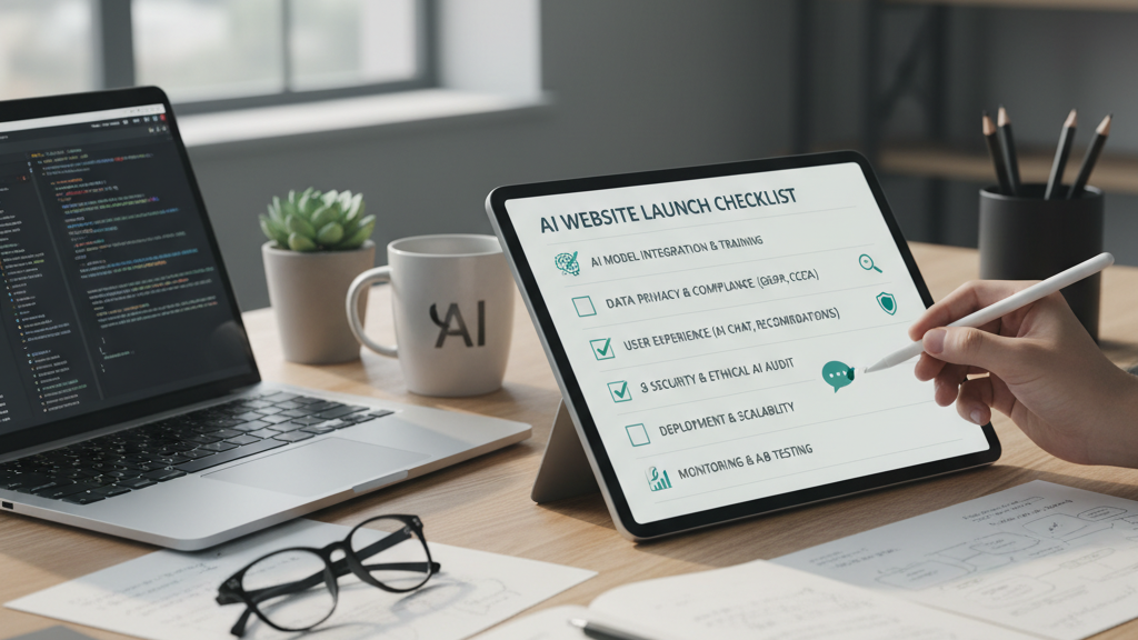 Checklist lanzamiento web IA
