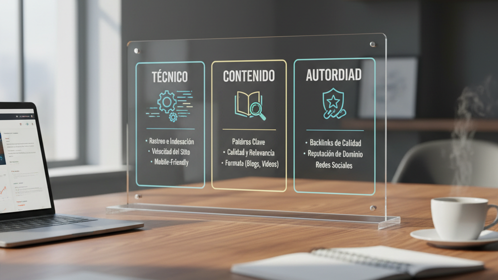 Concepto de SEO Pilares del SEO