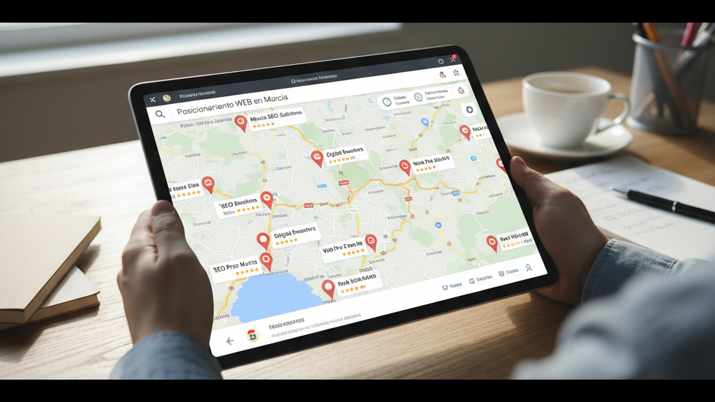 Posicionamiento GEO en Murcia Mapa de posicionamiento GEO en Murcia