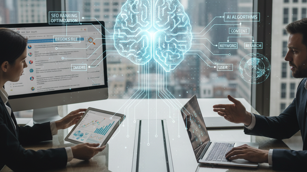 SEO y IA trabajando juntos seo con inteligencia artificial