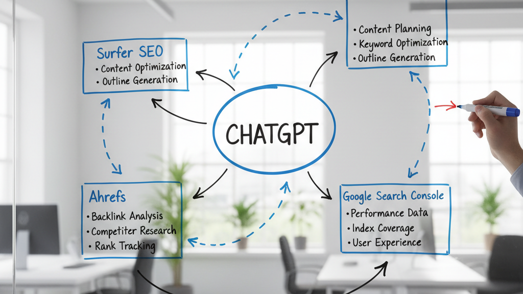 Ecosistema de herramientas SEO + ChatGPT herramientas seo integradas con chatgpt