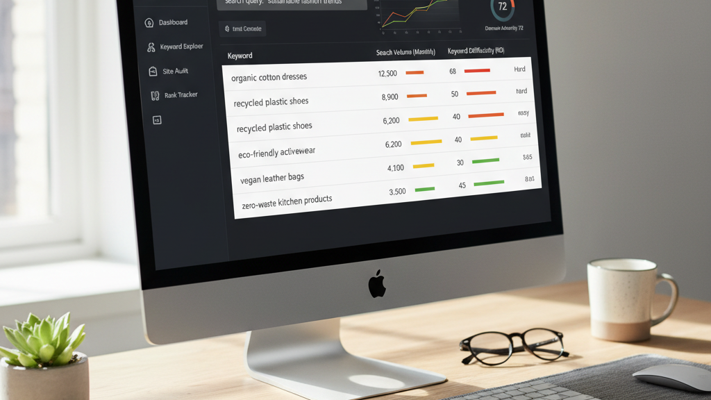 Mapa de palabras clave y volumen de búsqueda Mapa de palabras clave con volumen y dificultad