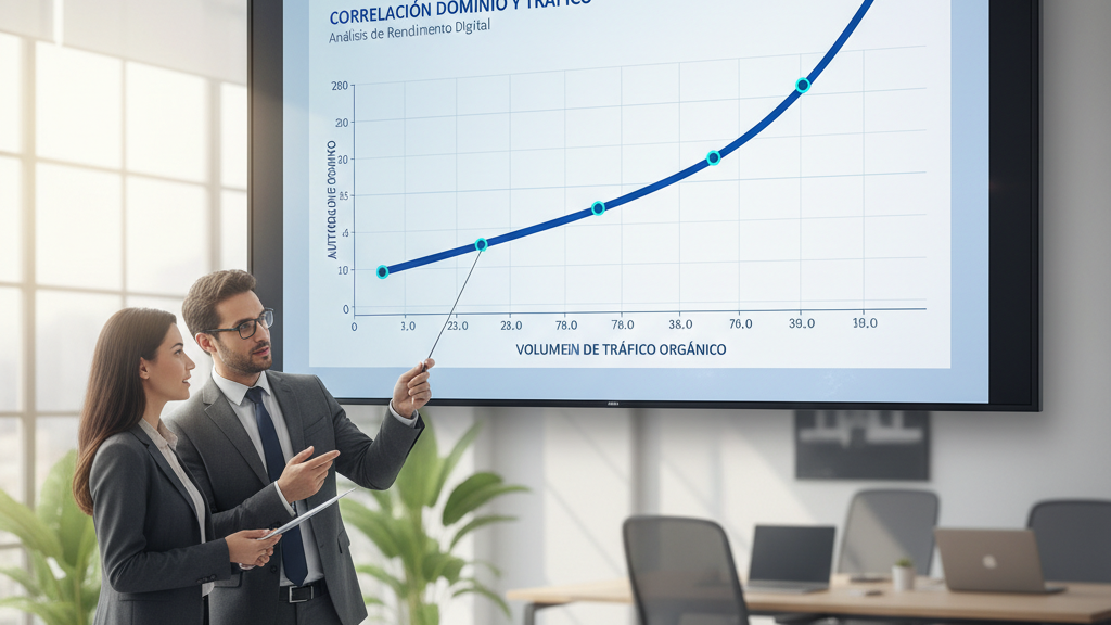 Autoridad de dominio y tráfico orgánico Autoridad de dominio vs tráfico orgánico