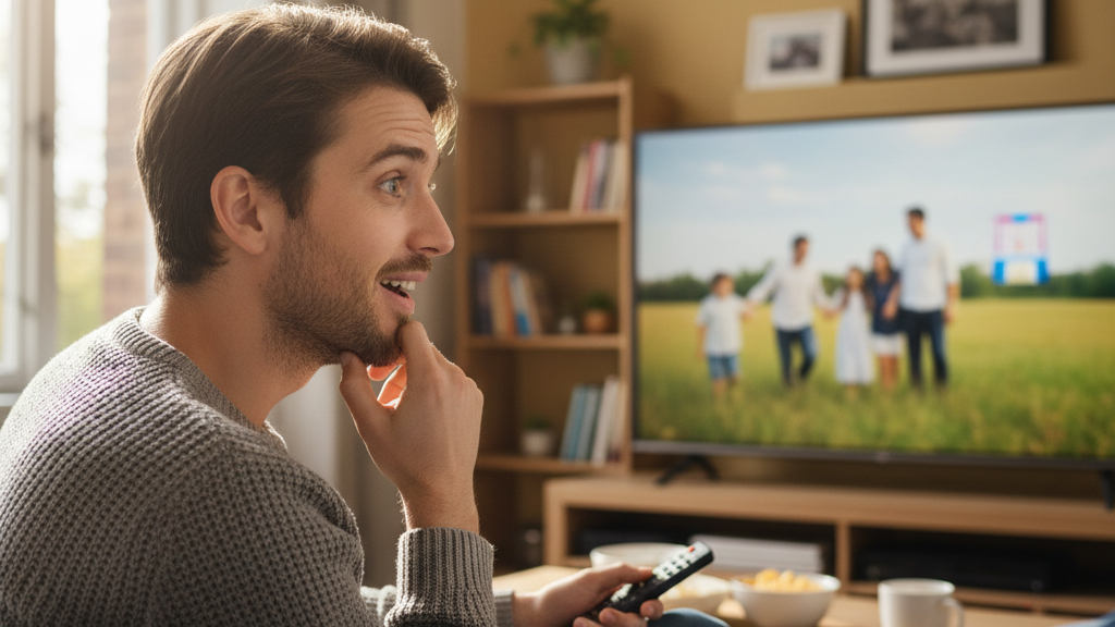 Ilustración de una persona frente a un anuncio Definición de neuromarketing - Respuesta del consumidor