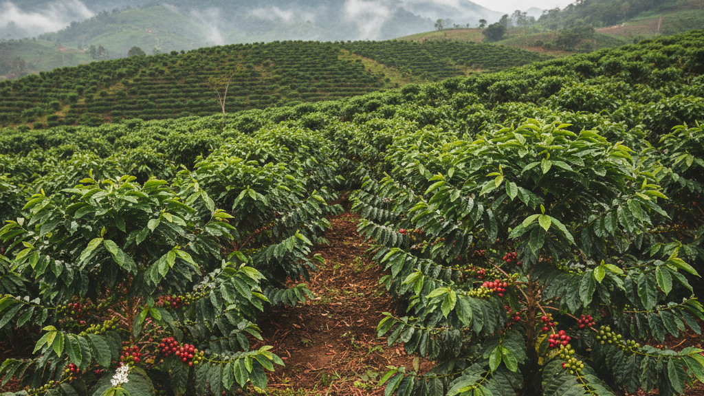 Café arábica en plantación
