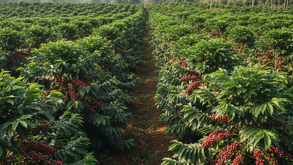 Café arábica en plantación