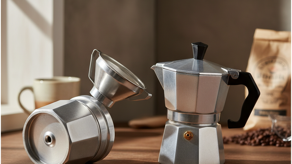 Partes de la cafetera Moka