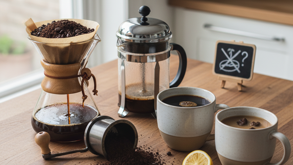 Molienda de café incorrecta