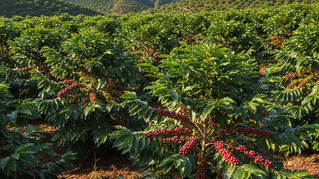 Café arábica en plantación