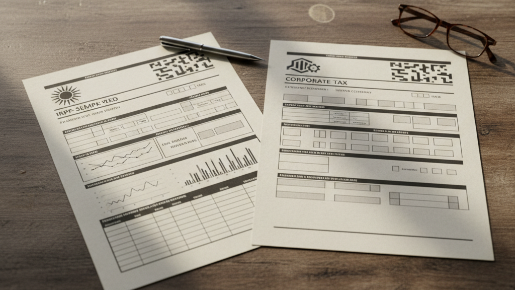 Comparación visual del IRPF y el Impuesto de Sociedades para autónomos y SL