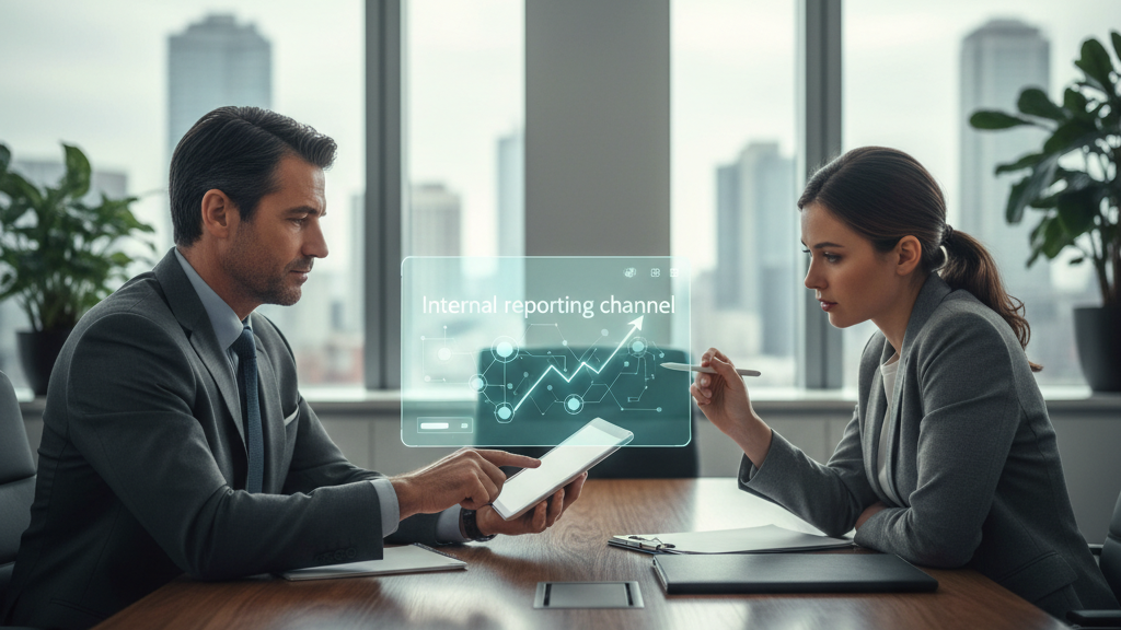 Canal de denuncias Diagrama que ilustra la relación entre el Responsable del sistema de información y el canal de denuncias interno