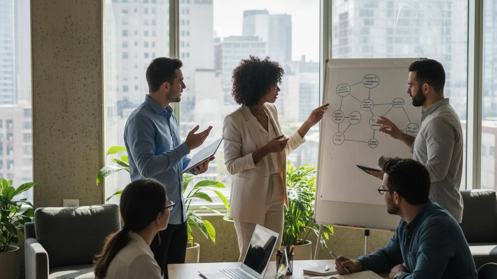 Ilustración de la definición de visión y selección de nicho para una Agencia CEO