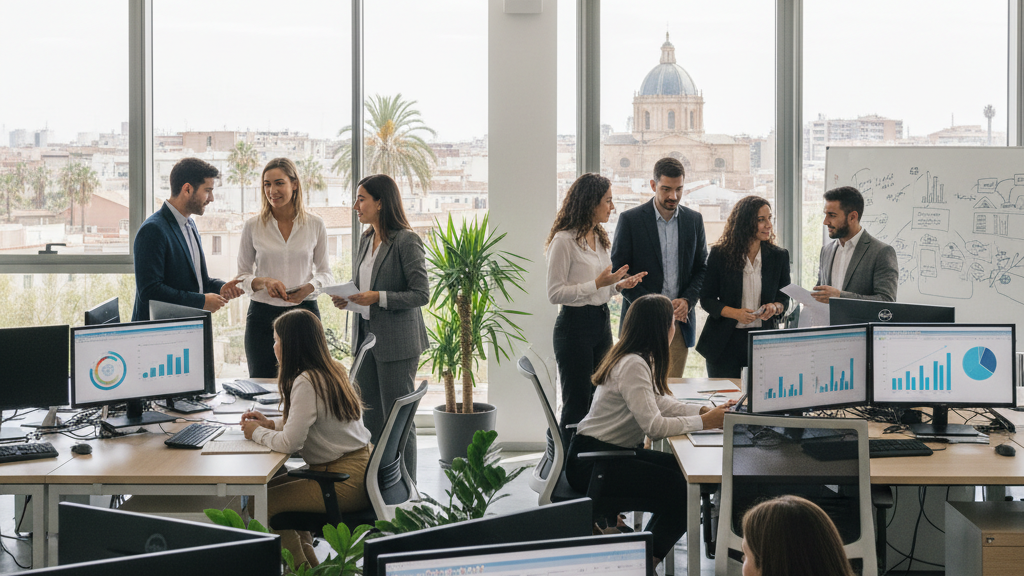 Top 10 agencias Lista visual de las 10 mejores agencias SEM en Murcia con iconos de ranking