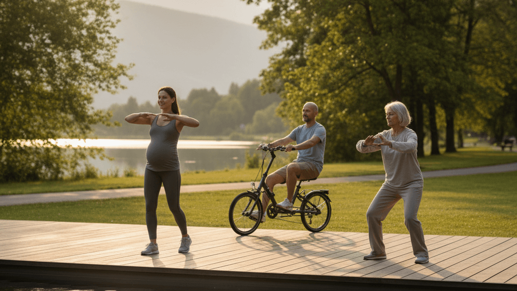 Caminar saludable Caminar como actividad aeróbica de bajo impacto segura durante todo el embarazo