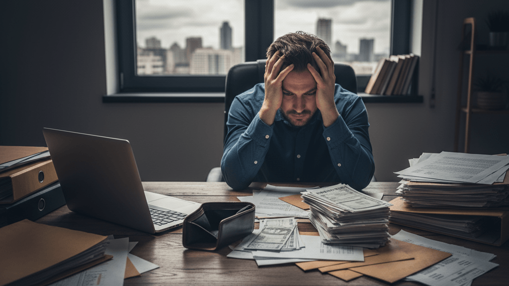 Gráfica de las implicaciones de no declarar ingresos, mostrando multas e intereses