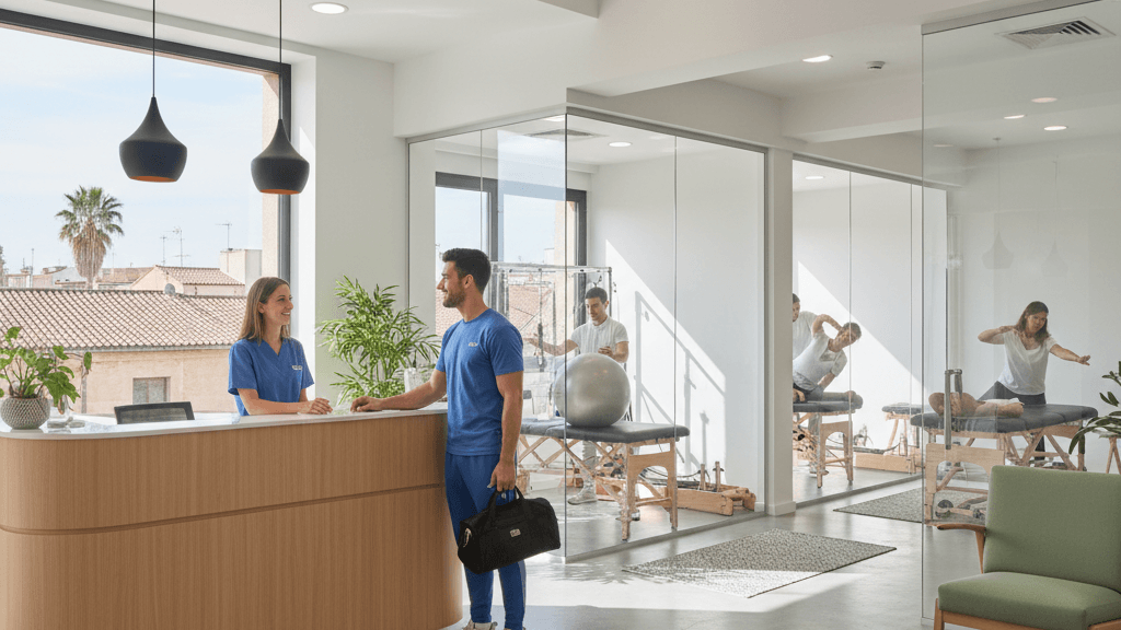 Centro de fisioterapia Instalaciones modernas de un centro de fisioterapia en Murcia especializado en rehabilitación respiratoria