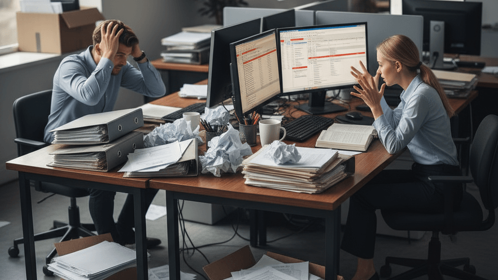 Errores contables Ilustración de errores recurrentes en la gestión contable que afectan la planificación fiscal